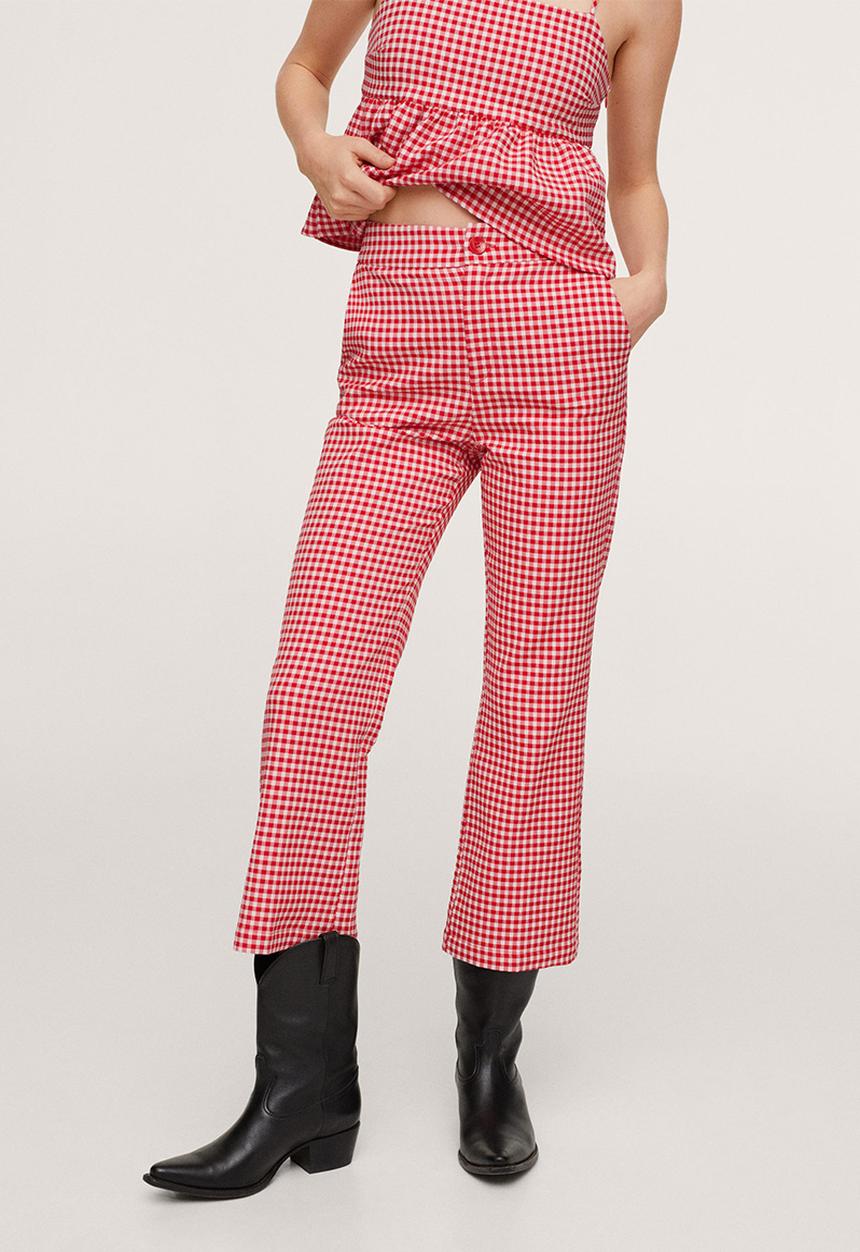 MANGO - Trousers vic-h - red