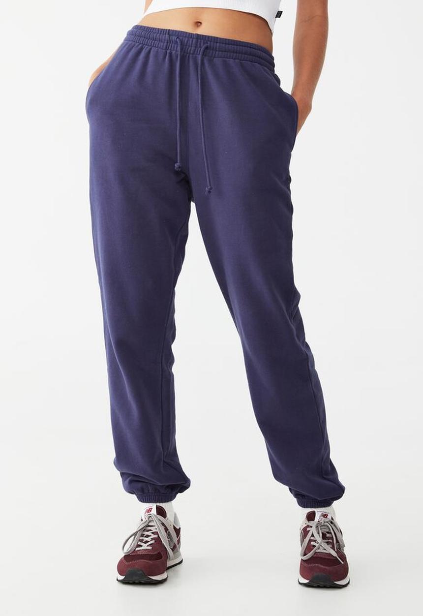 Cotton On - Plush gym track pant - vintage navy