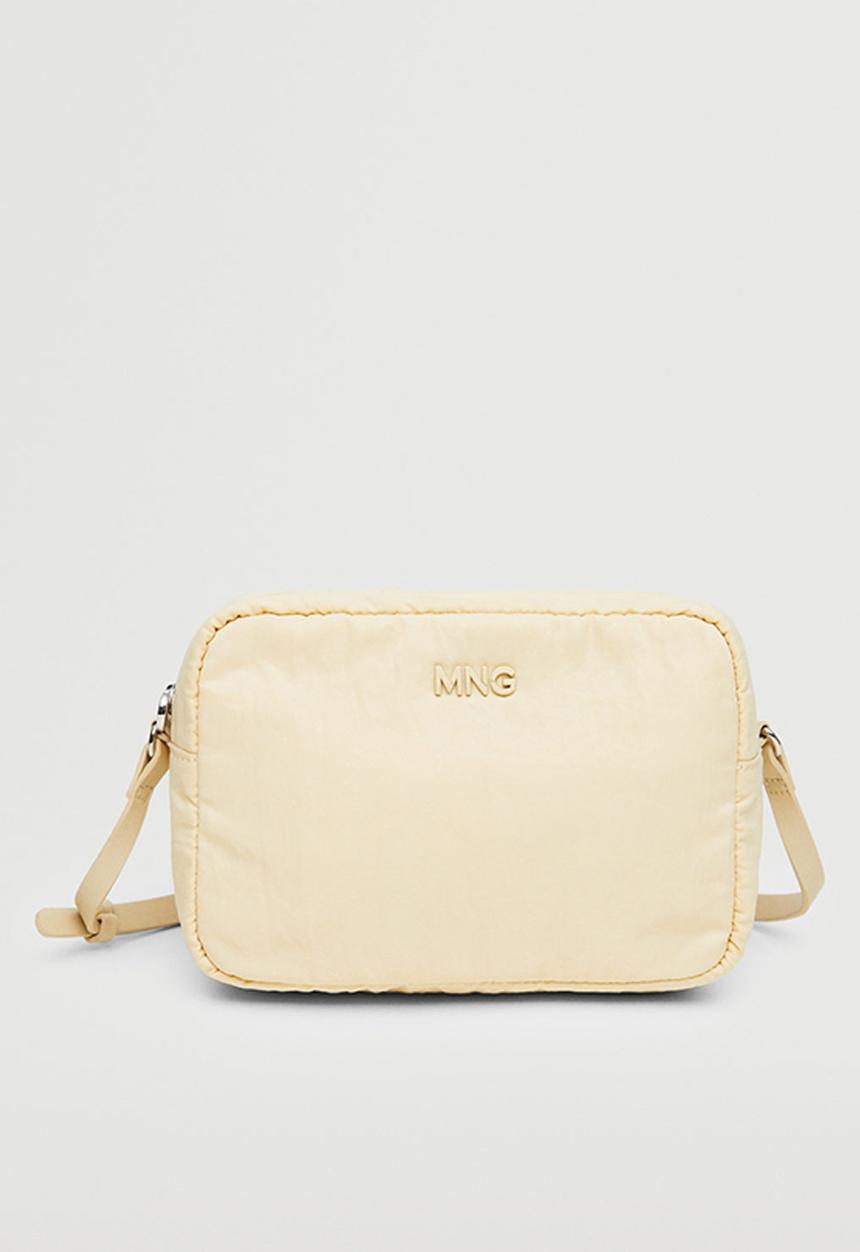 MANGO - Crossbody bag with logo - beige