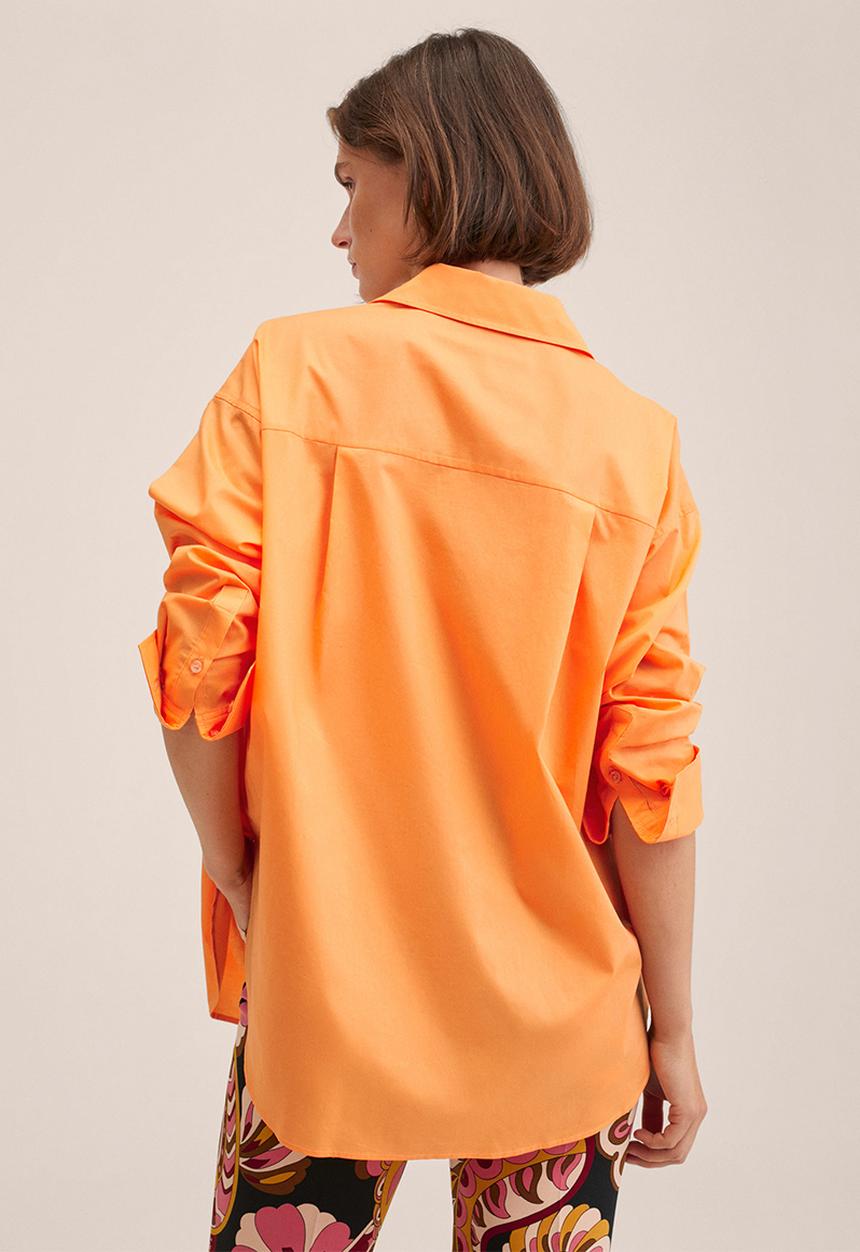 MANGO - Shirt regu - orange