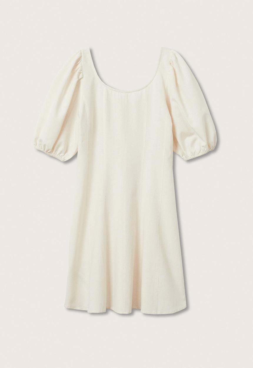MANGO - Dress mogambo-h - beige