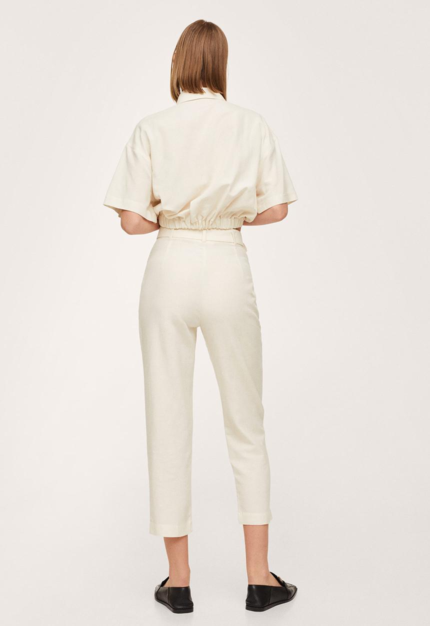 MANGO - Trousers mogambo-h - light beige