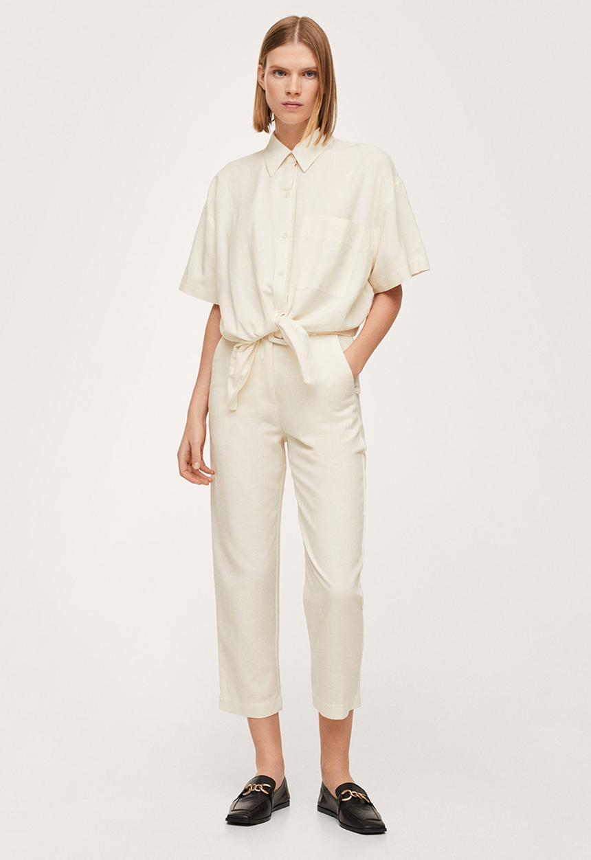 MANGO - Trousers mogambo-h - light beige
