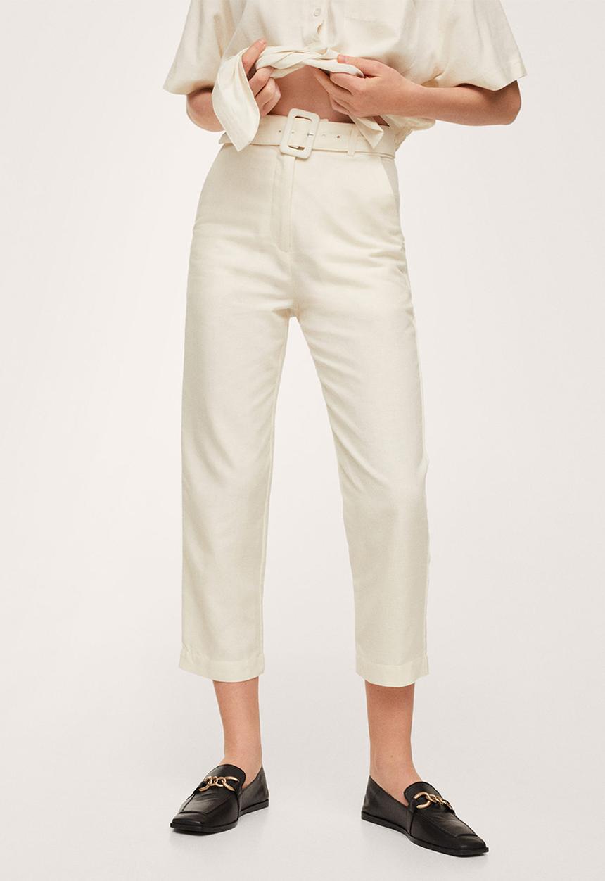 MANGO - Trousers mogambo-h - light beige