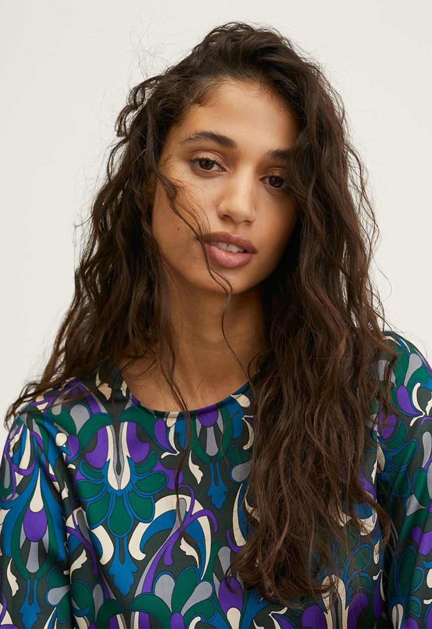 MANGO - Blouse quant - green