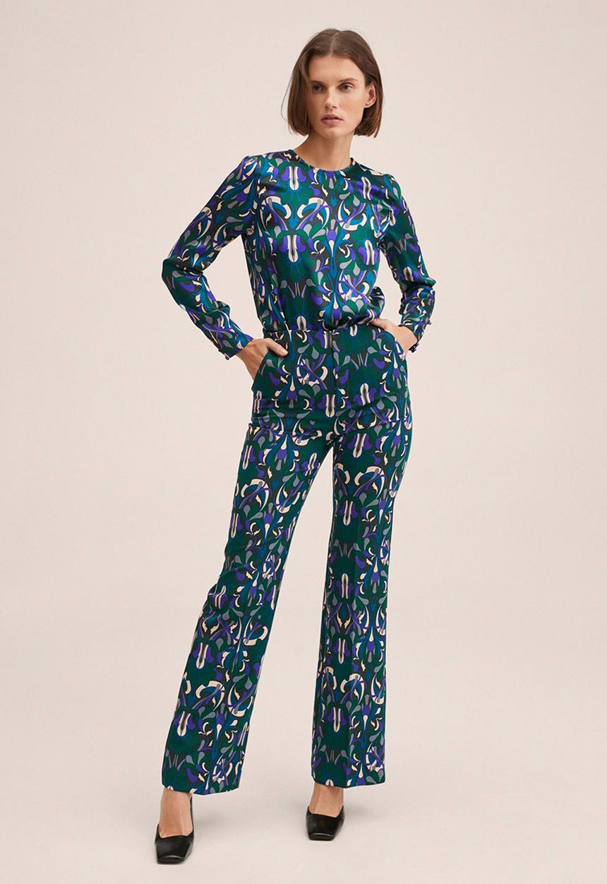 MANGO - Blouse quant - green