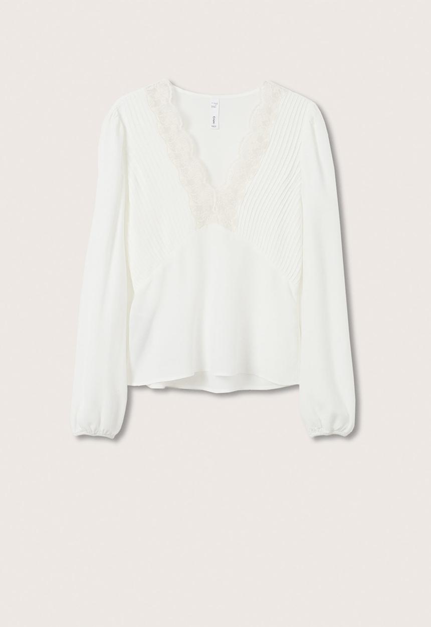 MANGO - Blouse leonor - off white 