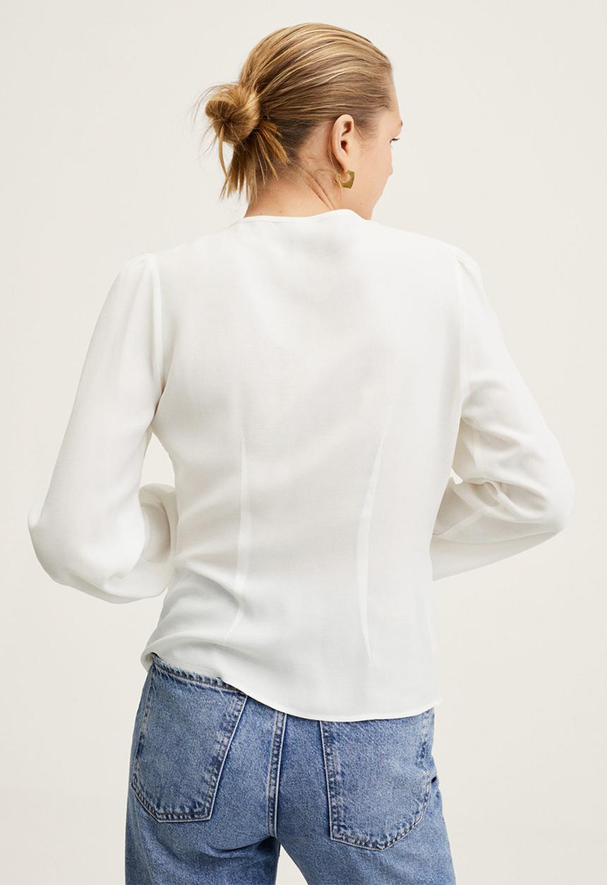 MANGO - Blouse leonor - off white 