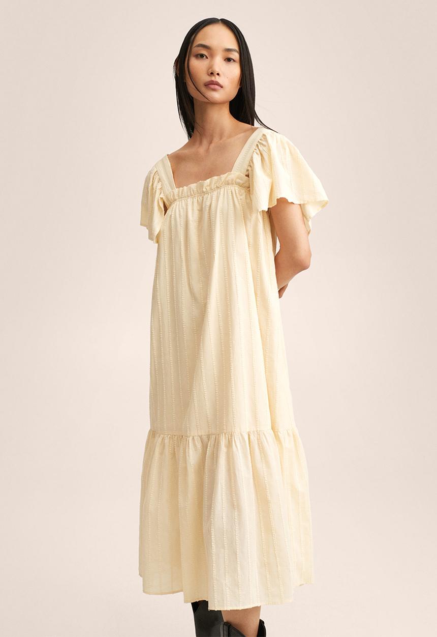 MANGO - Dress rufu-h - off white 