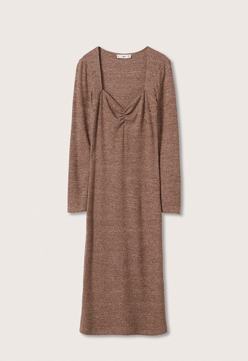 MANGO - Dress paulina - brown