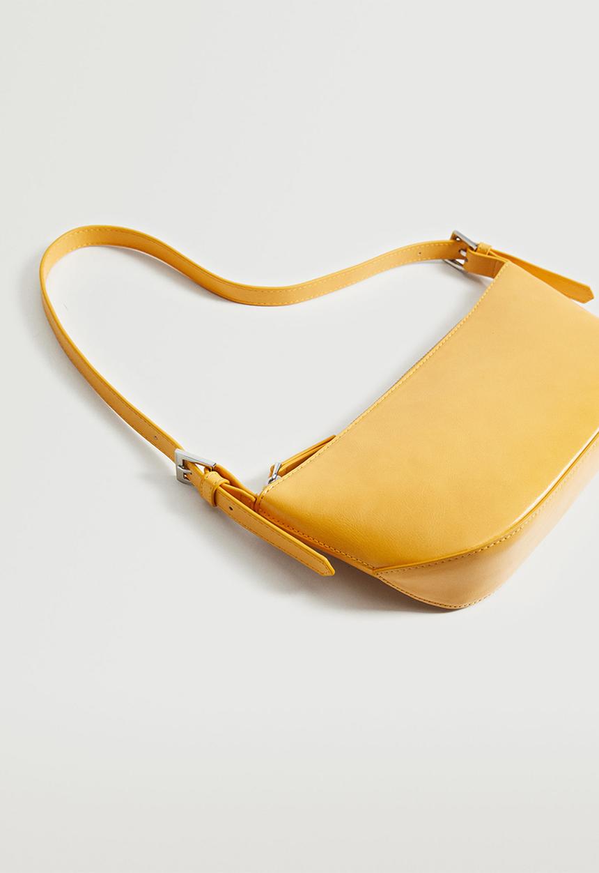 MANGO - Baguette bag - yellow