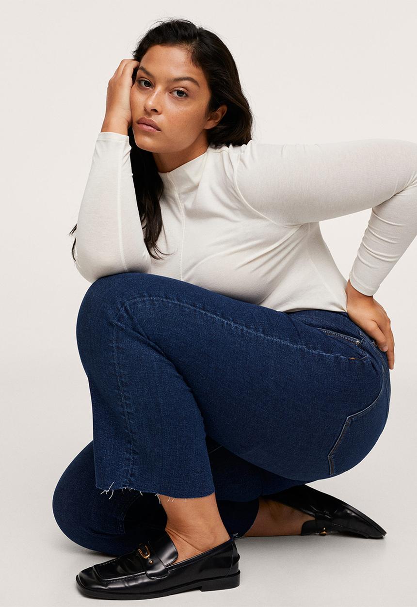 MANGO - Plus jeans sienna - open blue