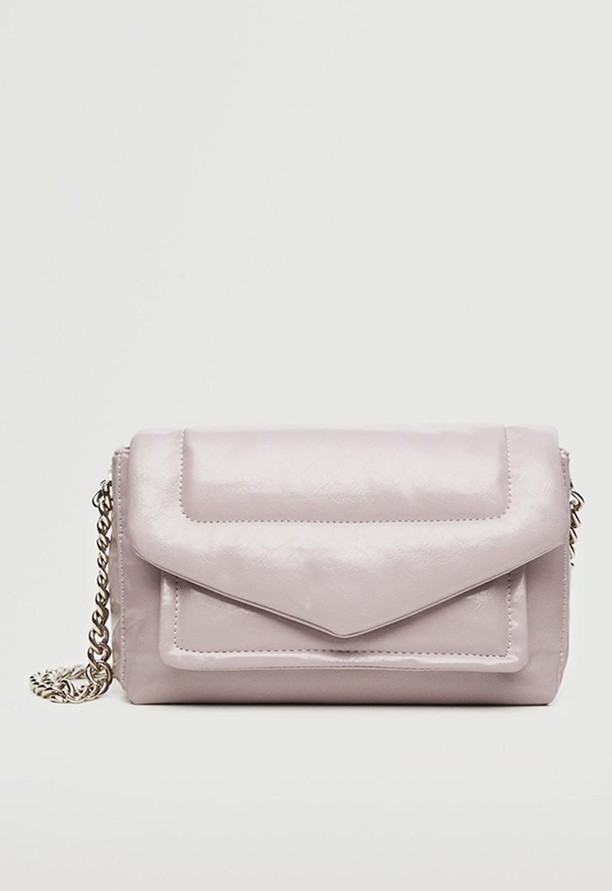 MANGO - Flap chain bag - lilac
