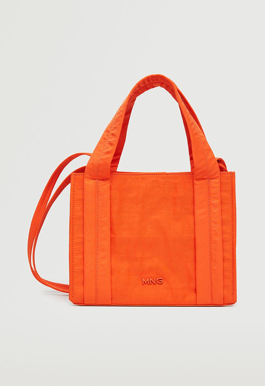 MANGO - Logo shopper bag - orange
