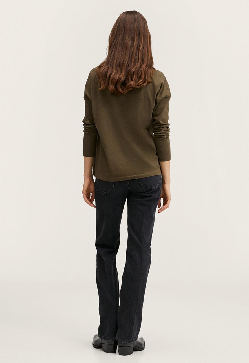 MANGO - T-shirt sacov2 - dark green