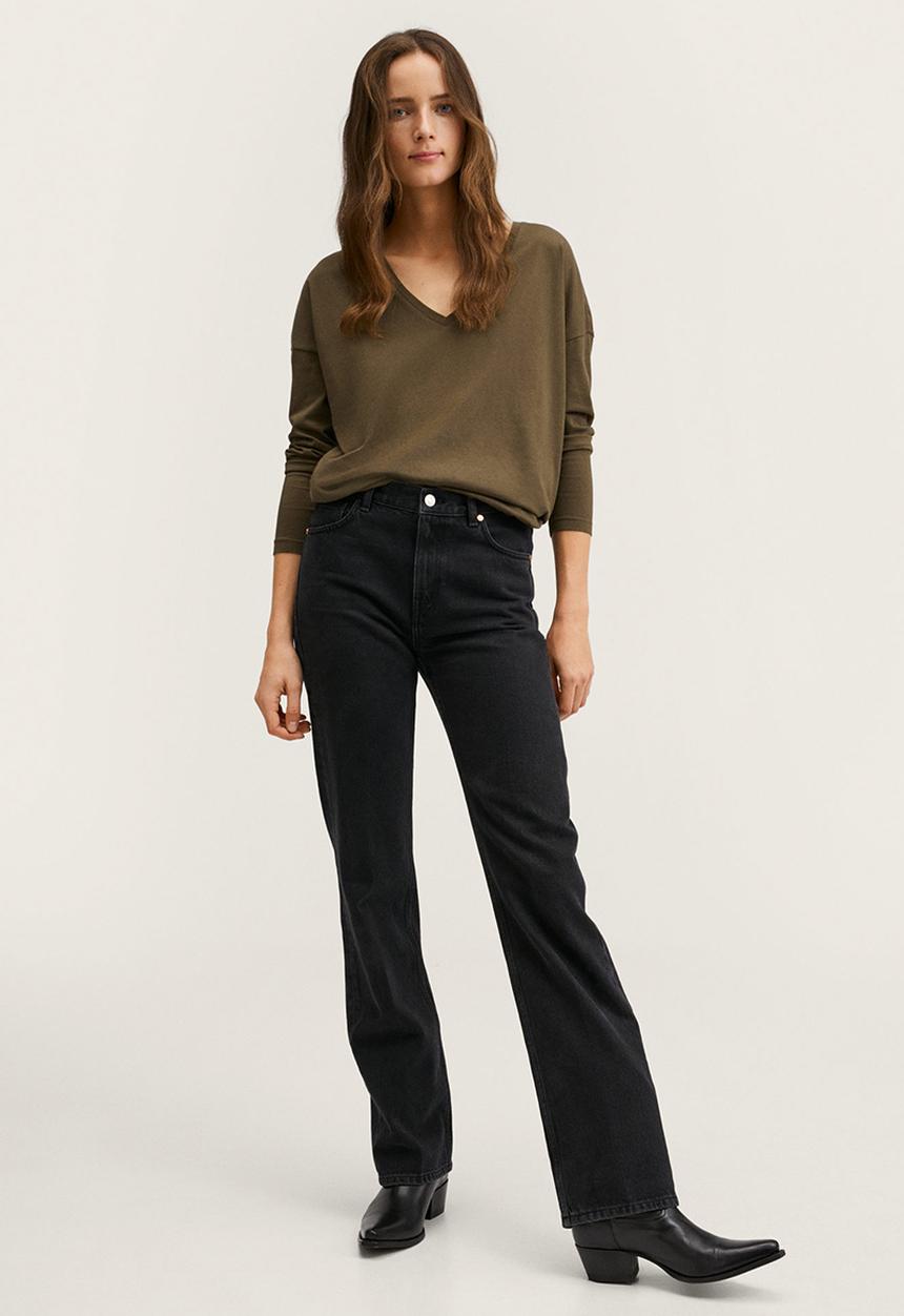 MANGO - T-shirt sacov2 - dark green