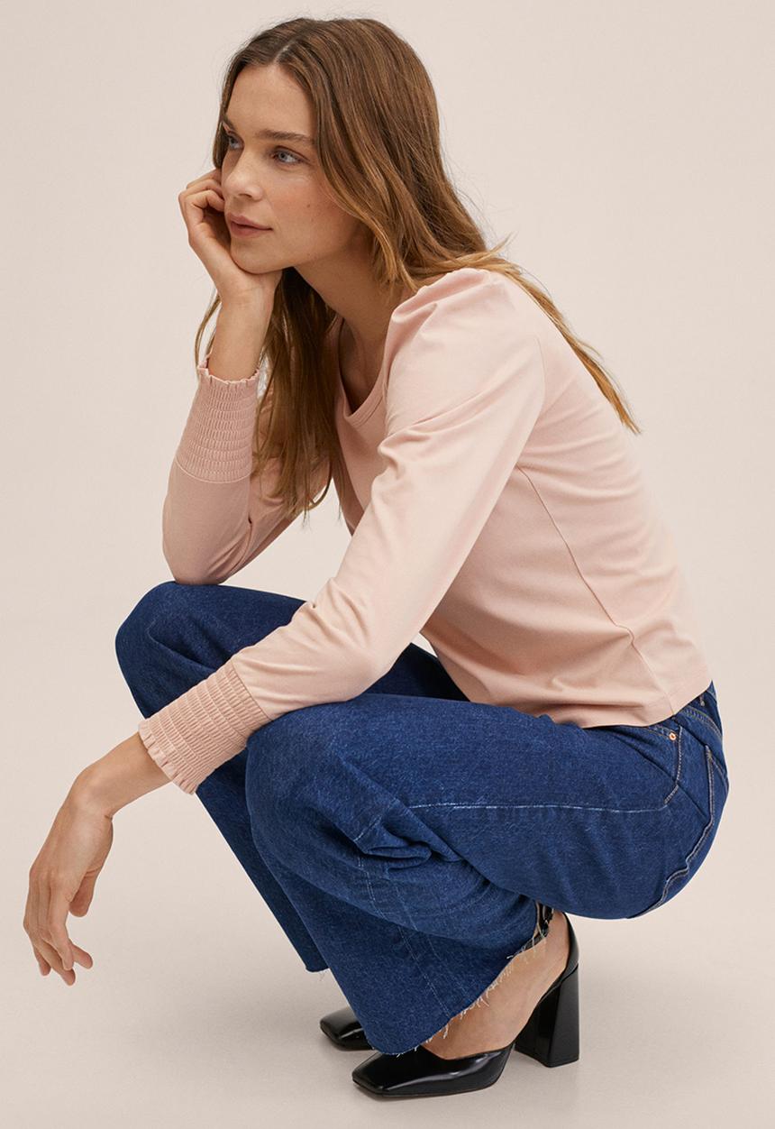 MANGO - T-shirt vicky2 - light pink