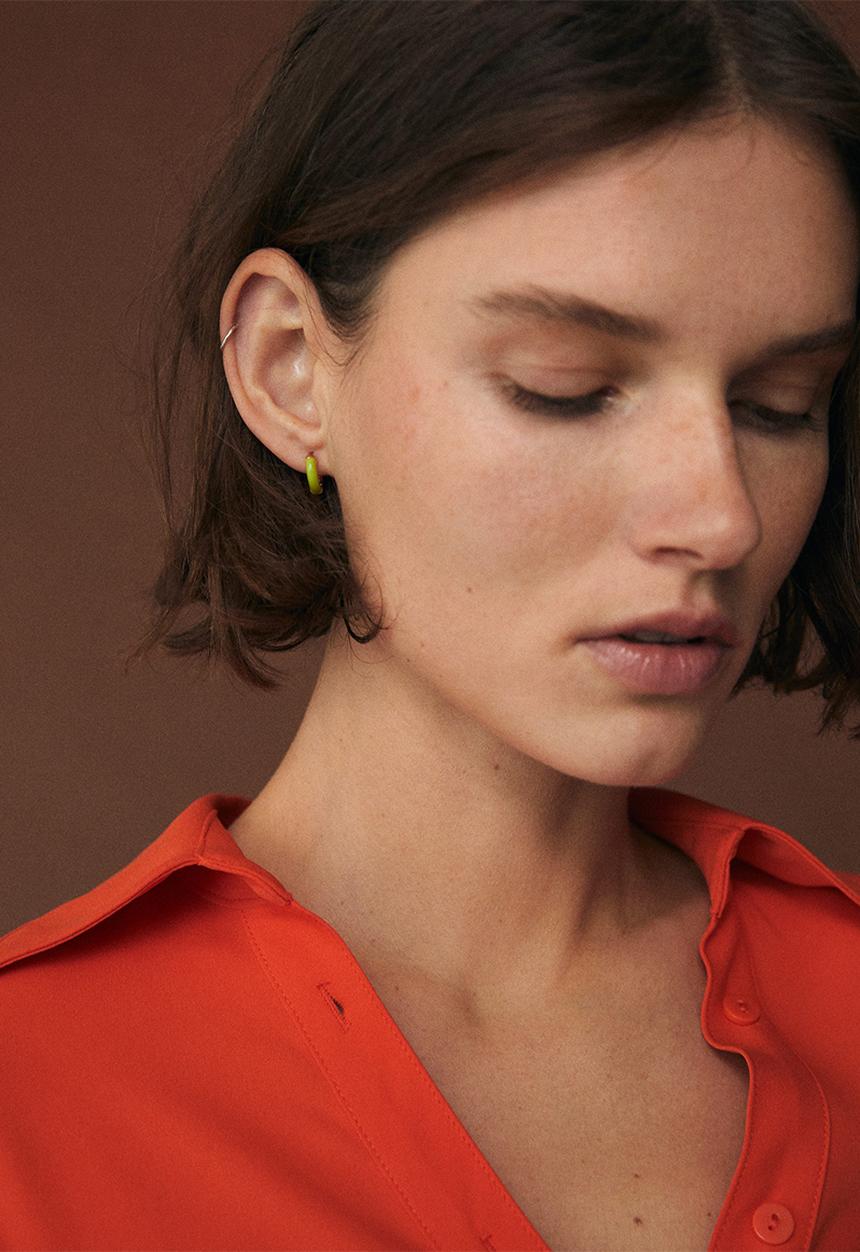 MANGO - Mixed hoop  earrings - gold