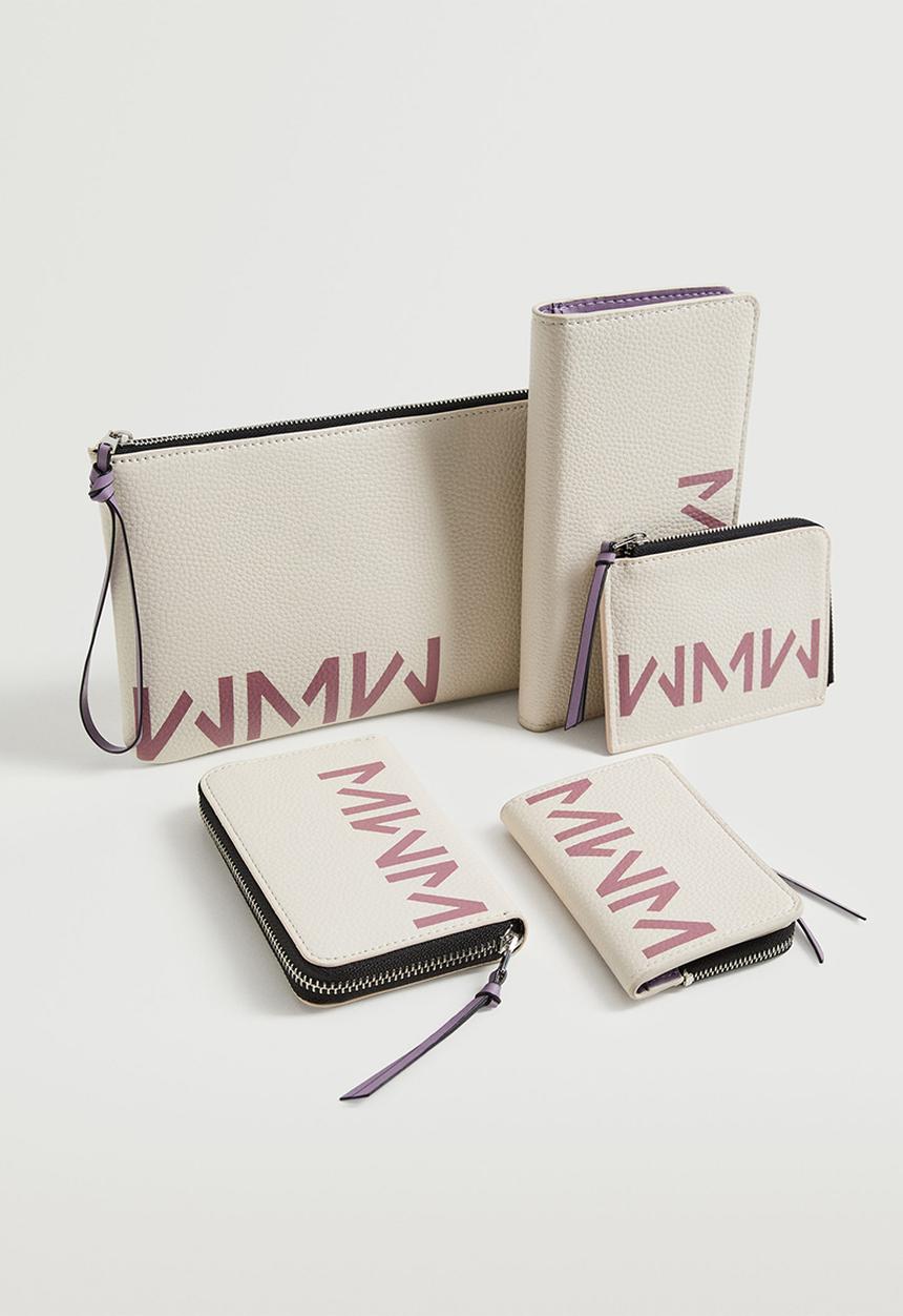 MANGO - Logo wallet - pink
