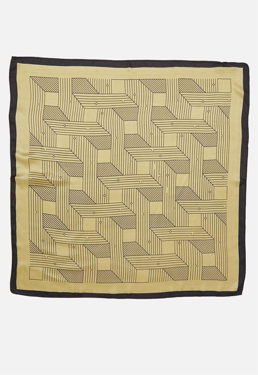 Superbalist - Stripe pattern neckerchief - beige