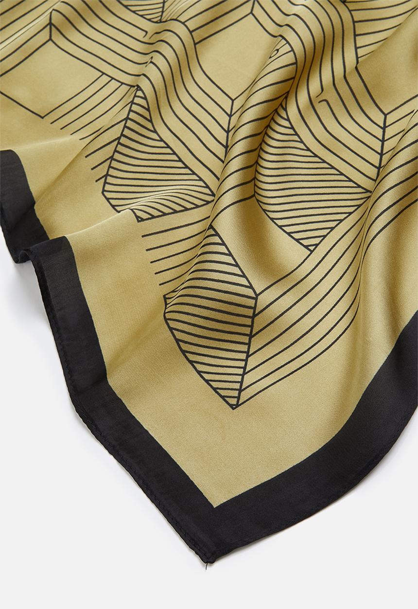 Superbalist - Stripe pattern neckerchief - beige