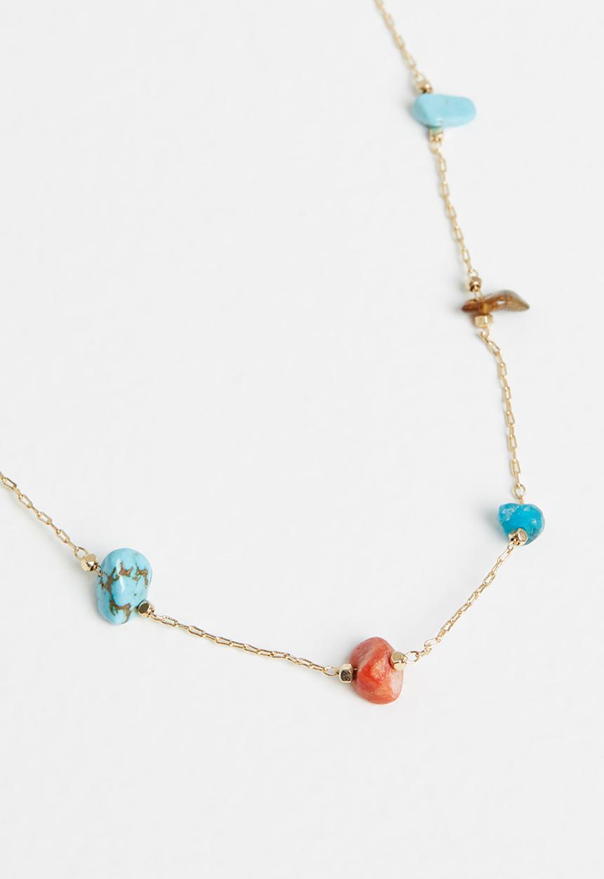 Superbalist - Colourful stone necklace - multi