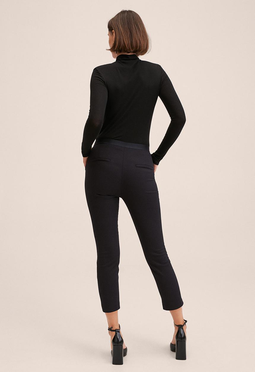 MANGO - Trousers malu-h - black