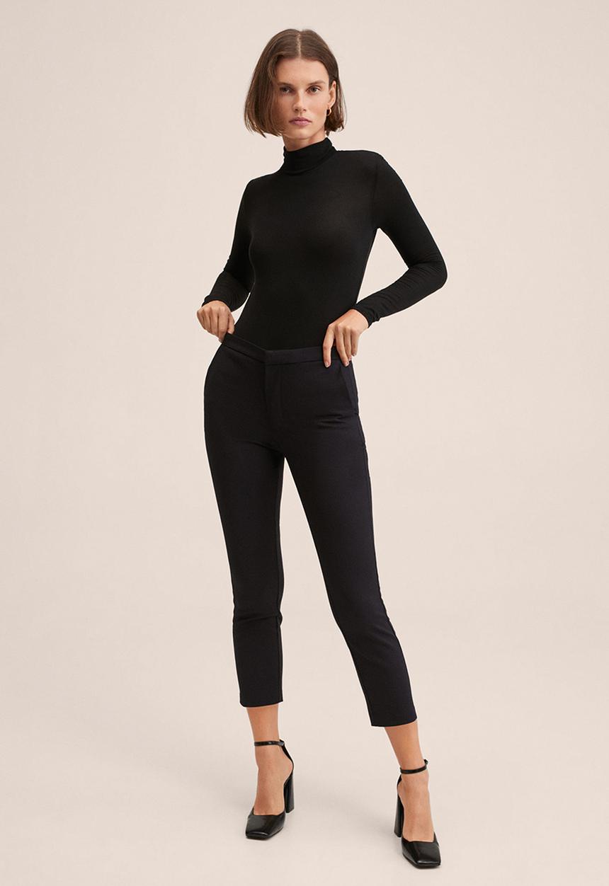 MANGO - Trousers malu-h - black