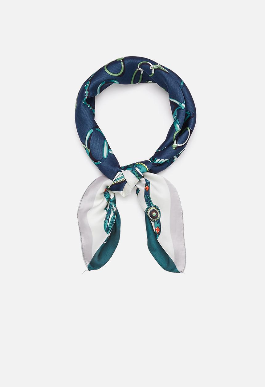 Superbalist - Chain print neckerchief - blue
