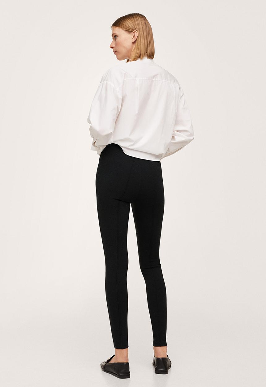 MANGO - Leggings punta-a - black