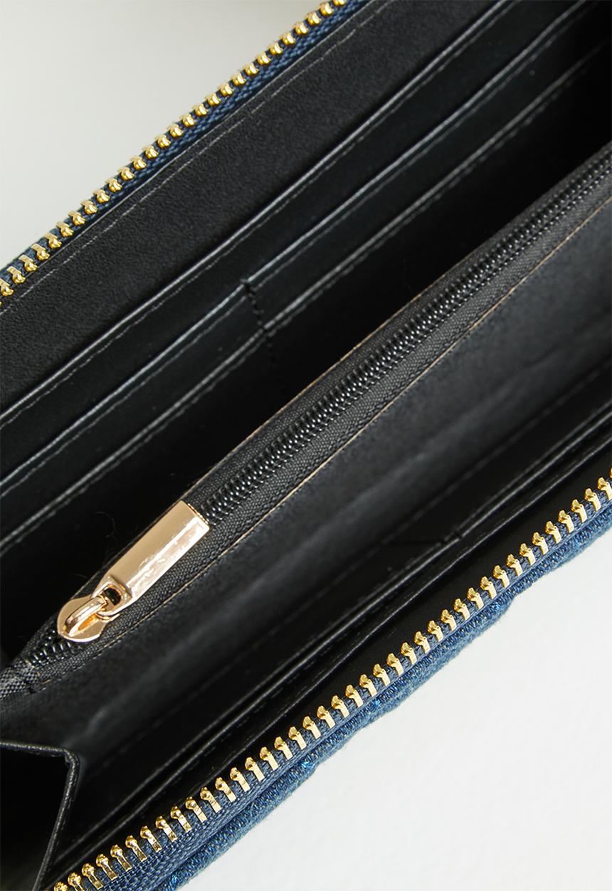 SISSY BOY - Quilted denim purse - dark blue