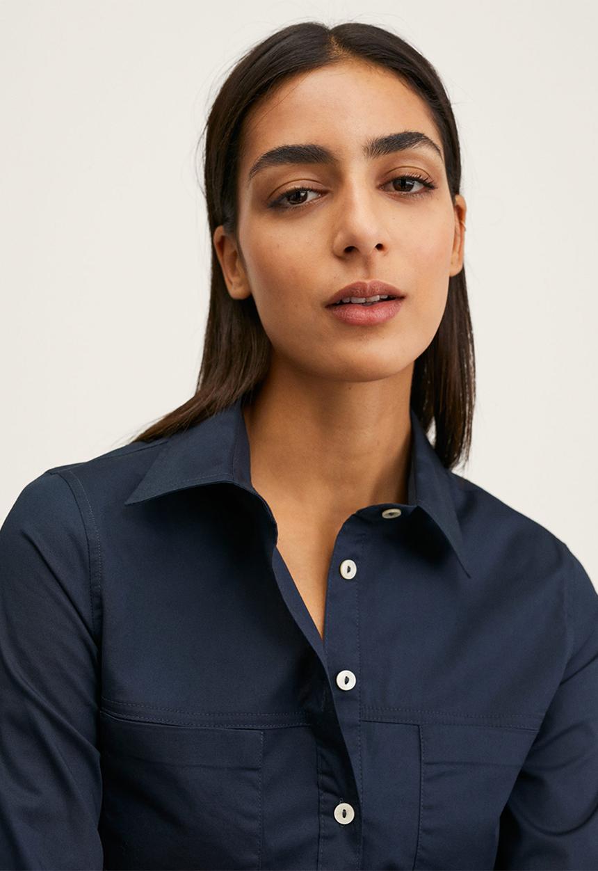 MANGO - Shirt planita3-h - navy