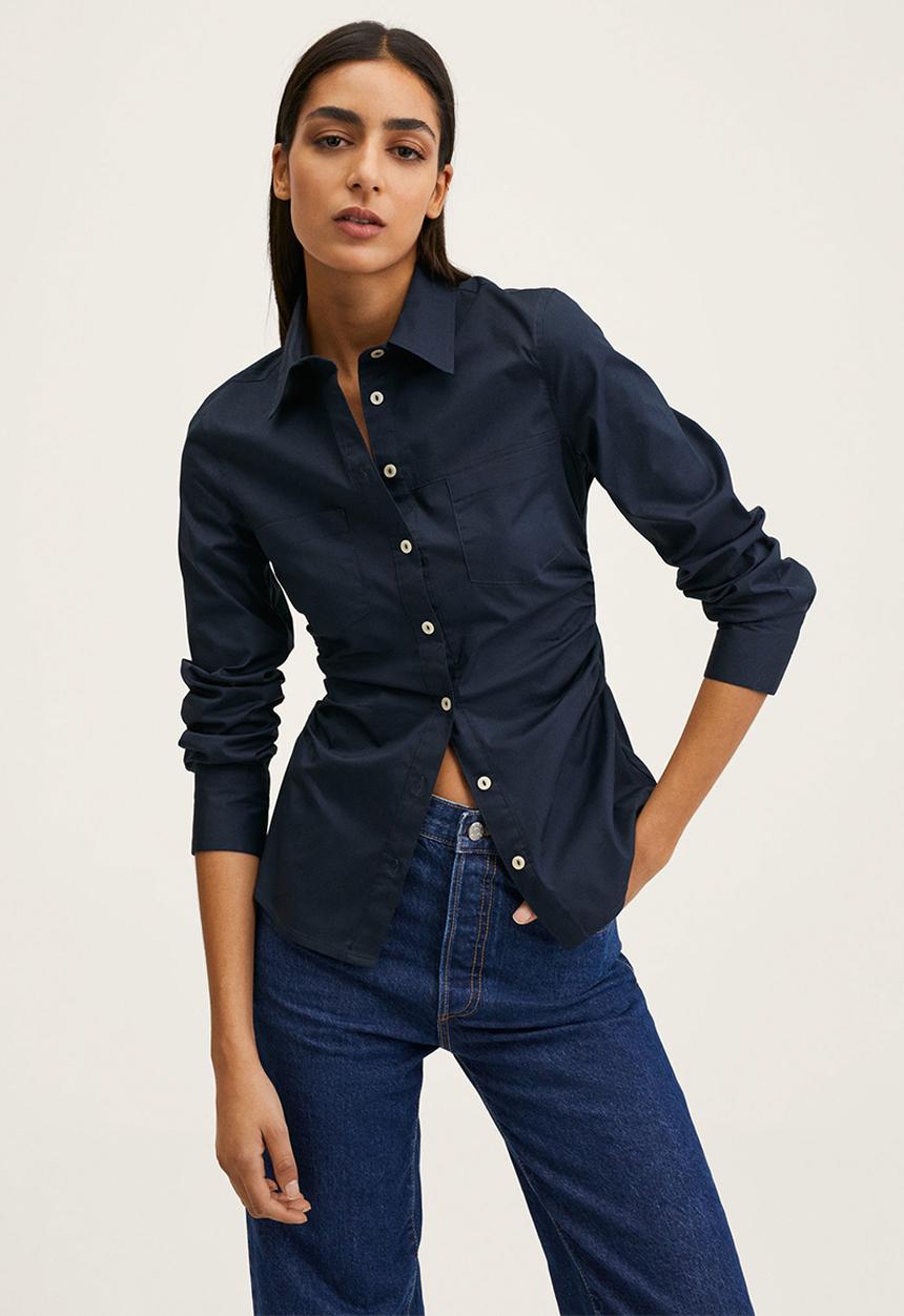 MANGO - Shirt planita3-h - navy