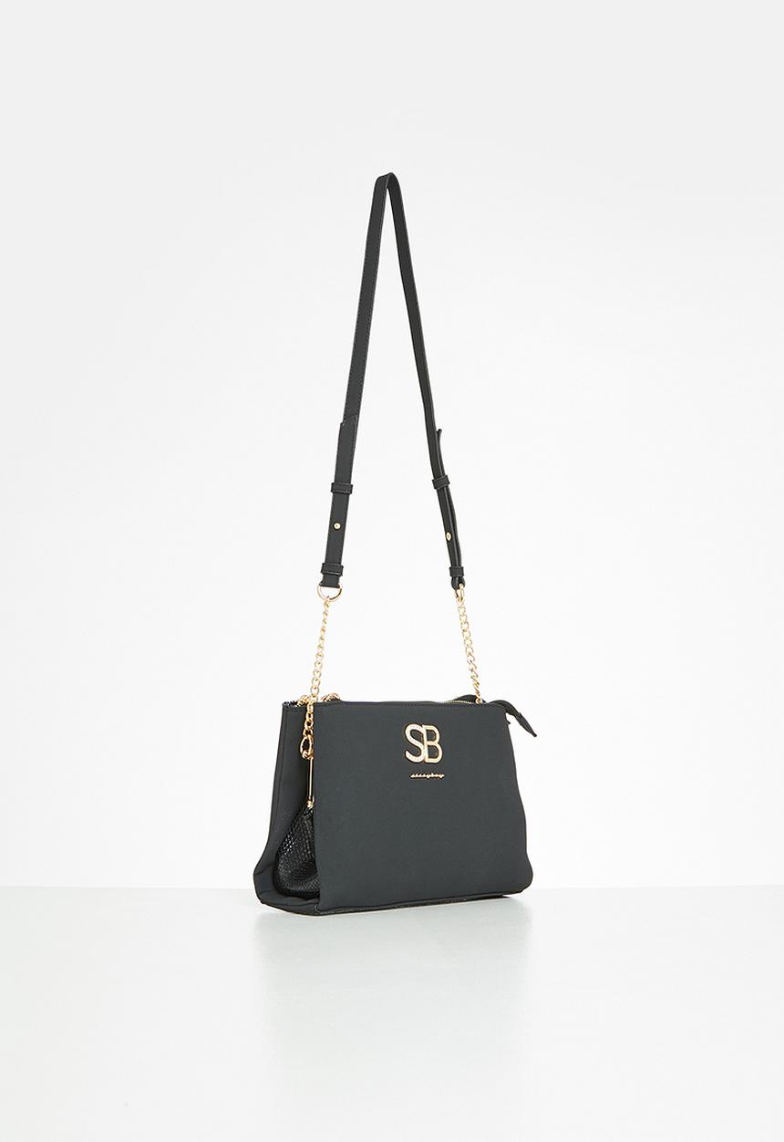 SISSY BOY - Fabric combo crossbody - black