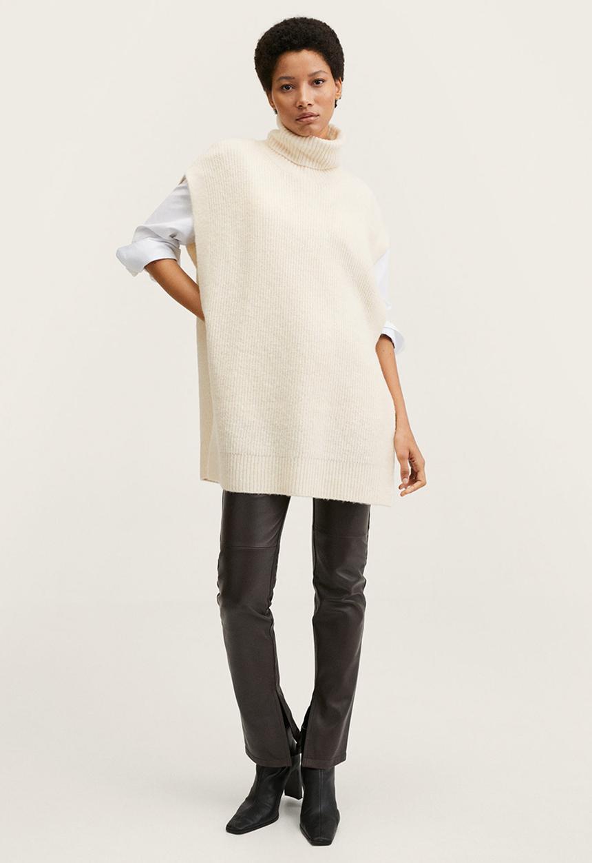 MANGO - Waistcoat cora - light beige