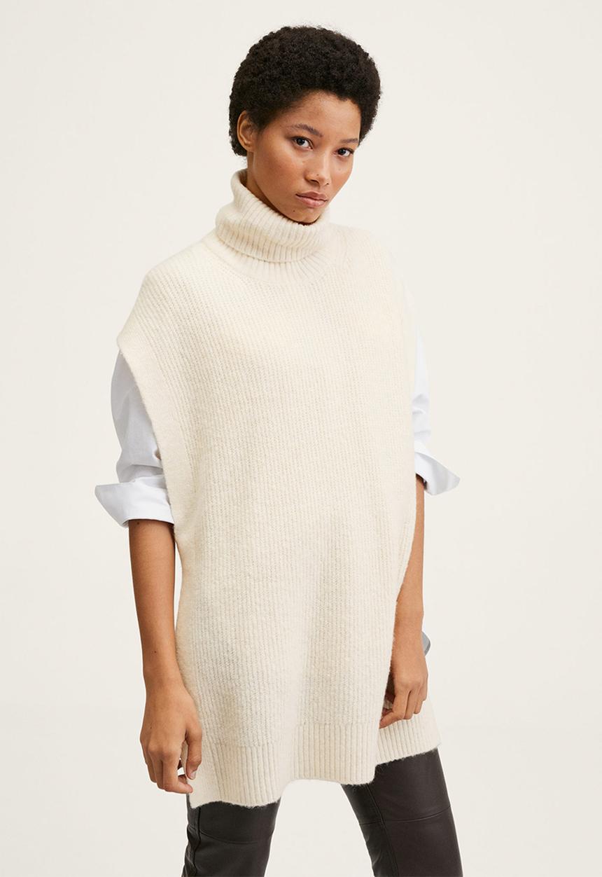 MANGO - Waistcoat cora - light beige