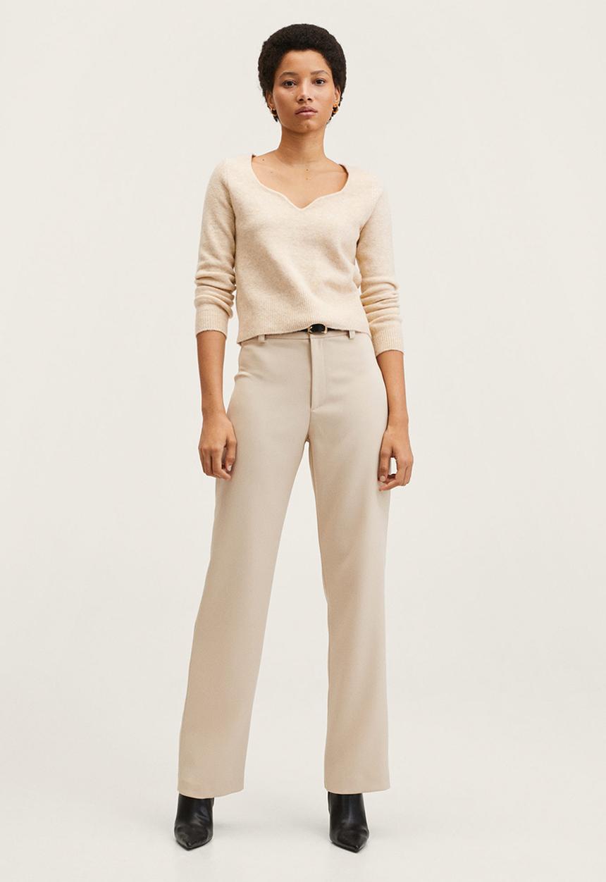 MANGO - Sweater rain - light pastel grey