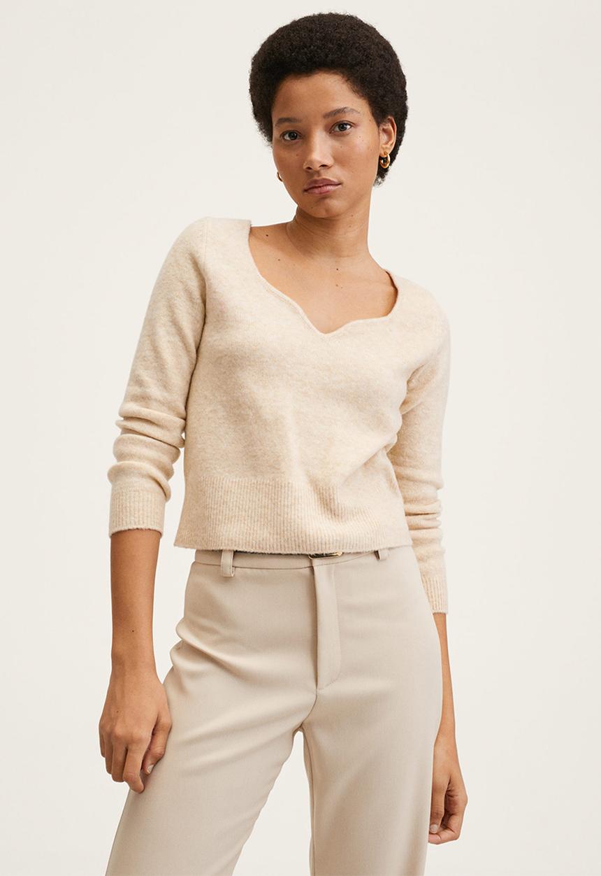 MANGO - Sweater rain - light pastel grey