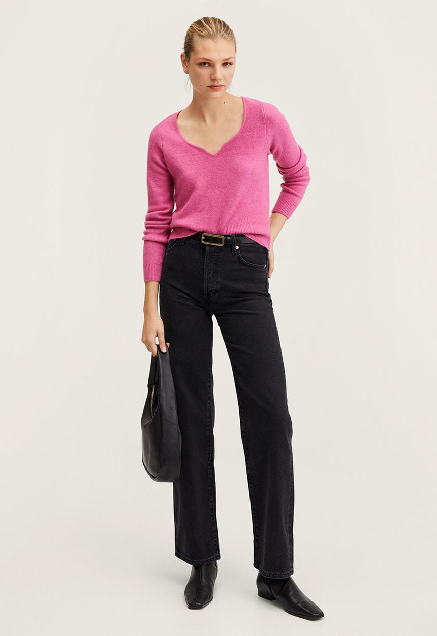 MANGO - Sweater rain - pink 