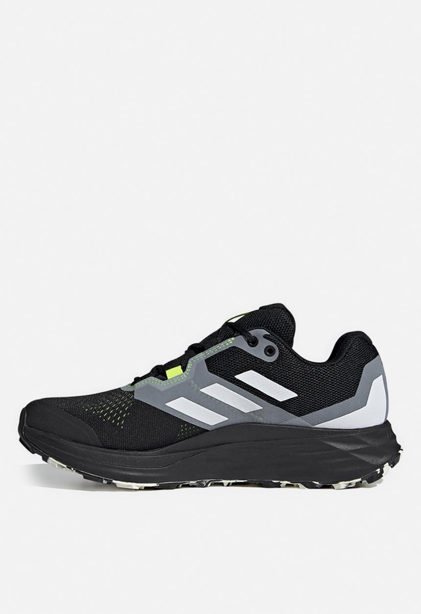 adidas Performance - Terrex two flow - core black/crystal white/solar yellow