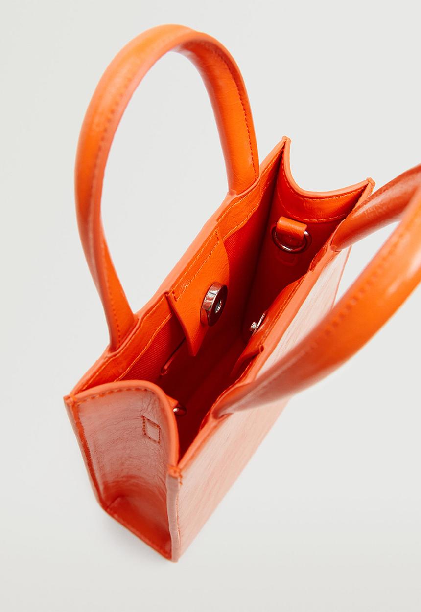 MANGO - Mini shopper bag - orange