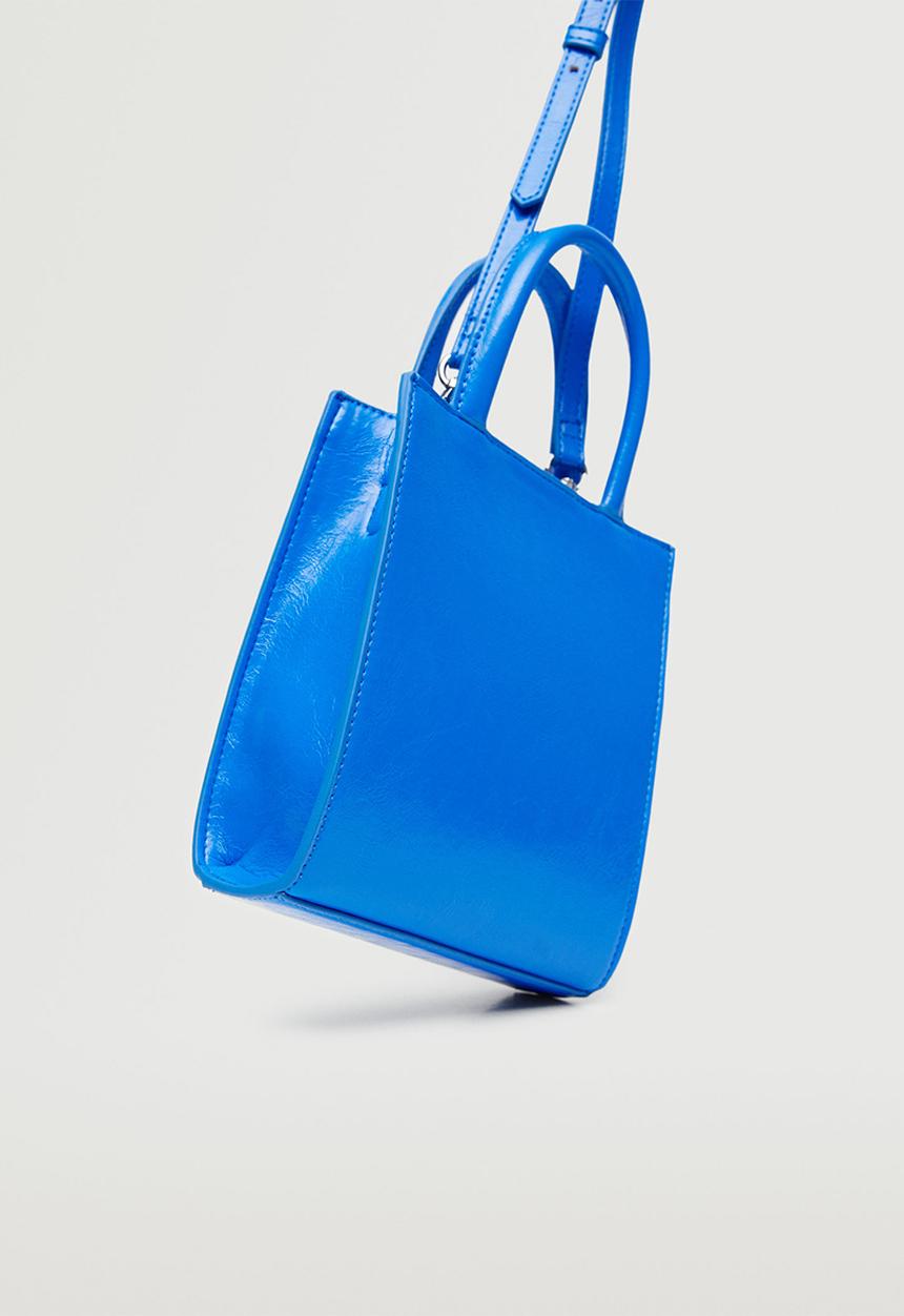 MANGO - Mini shopper bag - blue