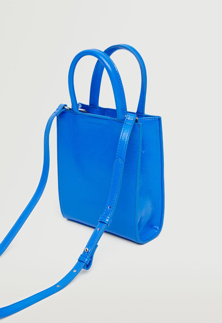 MANGO - Mini shopper bag - blue