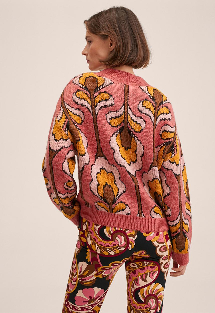 MANGO - Sweater retro - pink