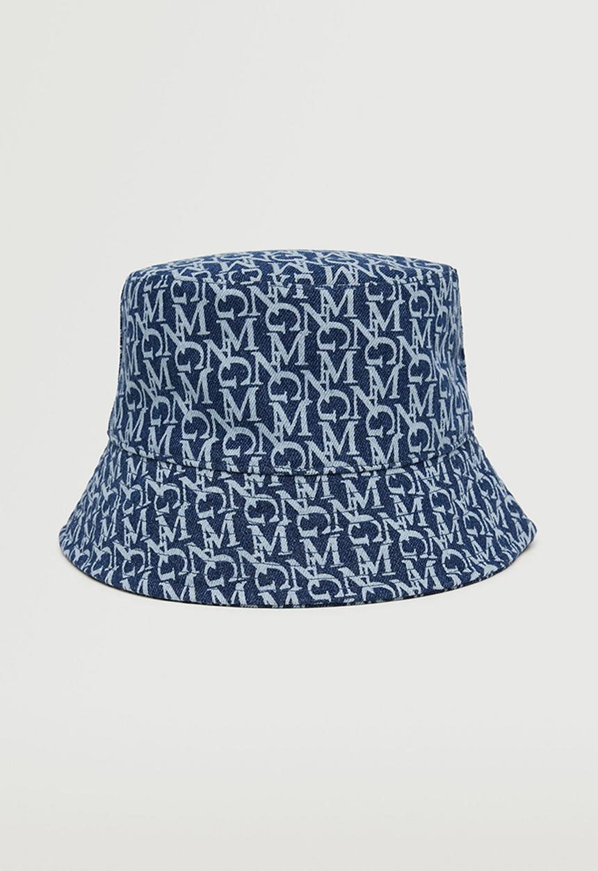 MANGO - Bucket hat with logo - blue