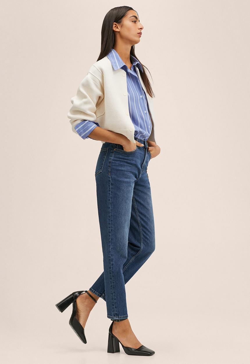 MANGO - Jeans newmom - blue