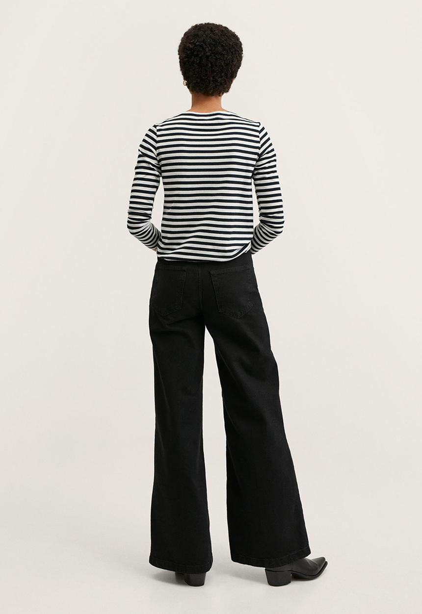 MANGO - T-shirt saco2 - black & white 