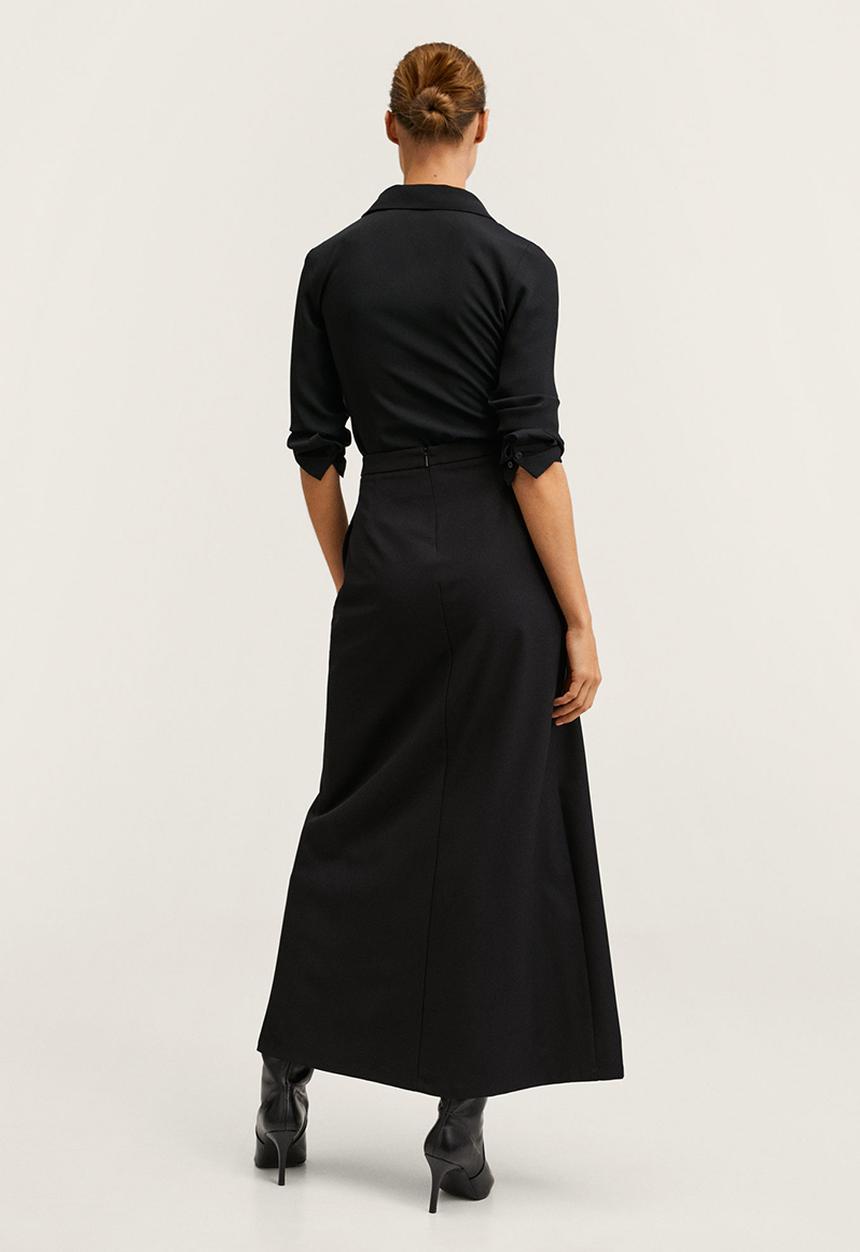 MANGO - Skirt macaron-a - black