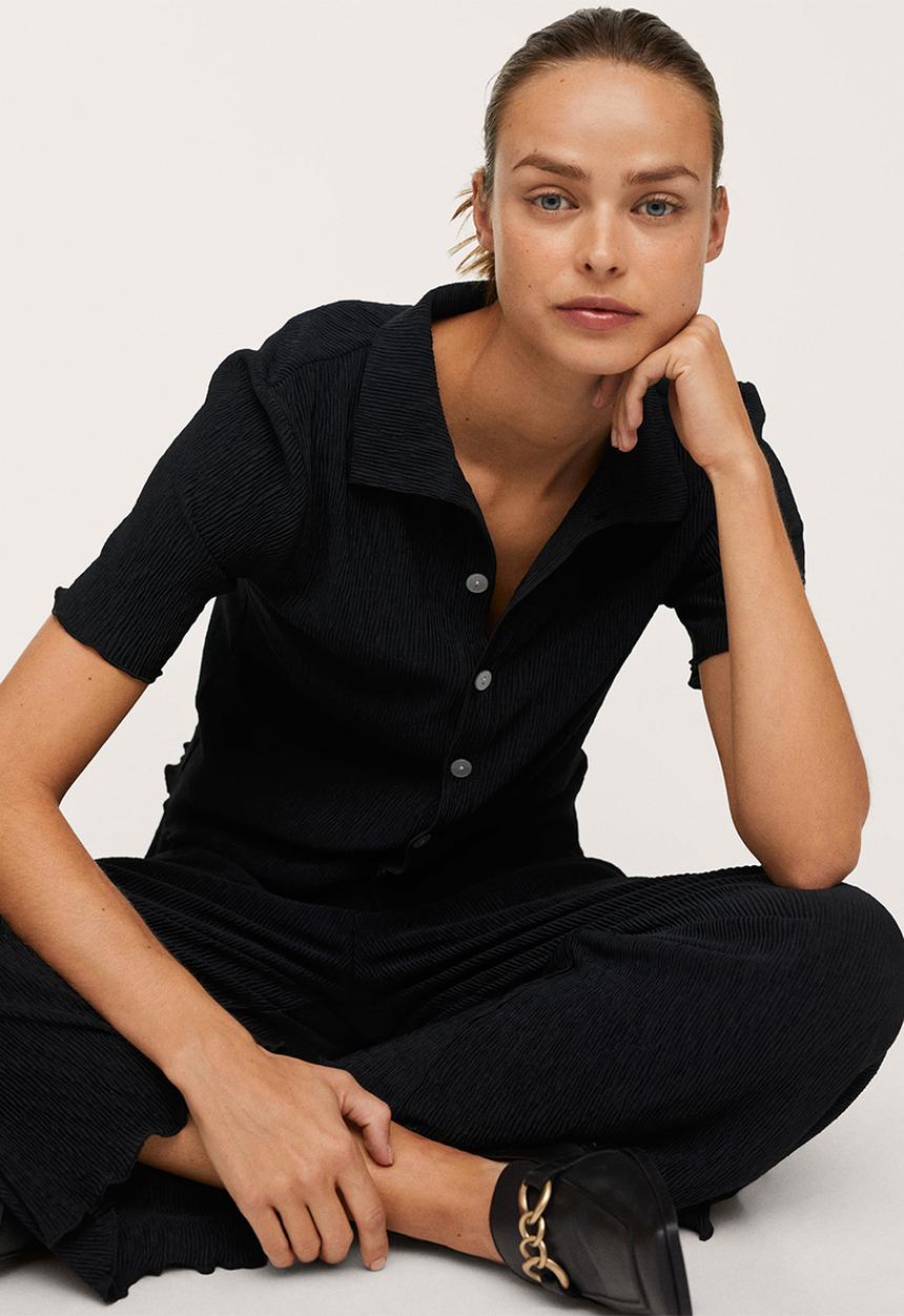 MANGO - Polo shirt west-h - black