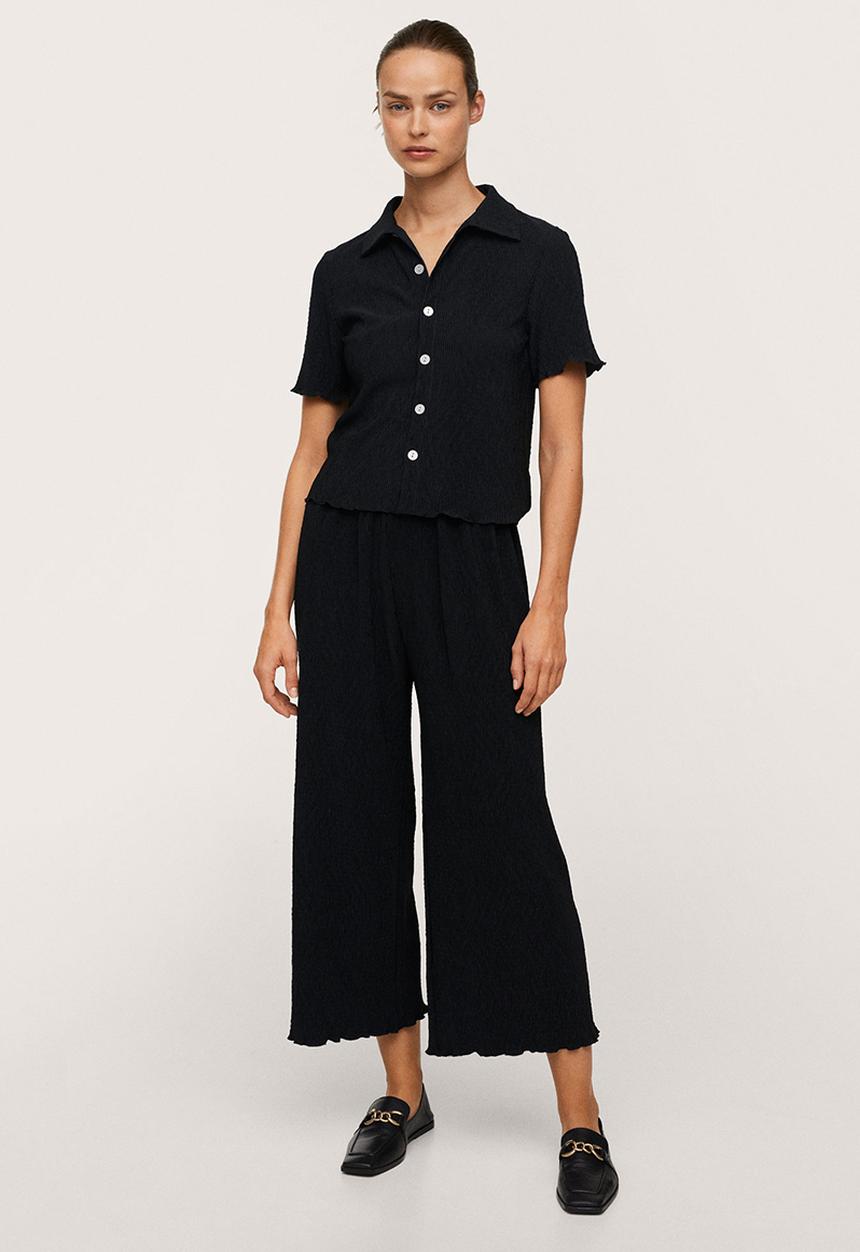 MANGO - Polo shirt west-h - black